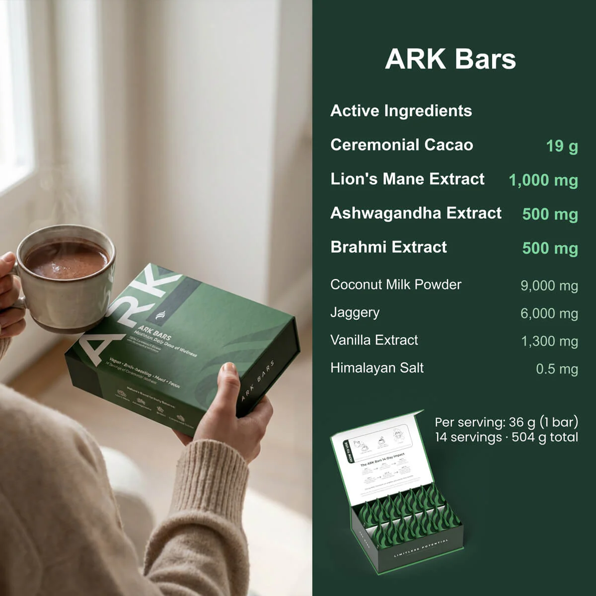 ARK BARS - Ceremonial Cacao with Adaptogens - Image 6